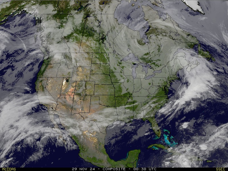 Real Time U S Composite Satellite Image SSEC