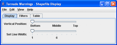 Image 1: Display Tab of Shapefile Controls Display Properties Dialog