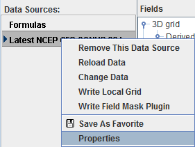 Image 2: Data Sources Panel Properties