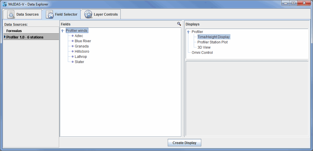 Image 2: Field Selector Tab of the Data Explorer