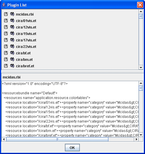 Image 2: Plugin List Dialog