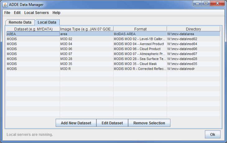 Image 1: Local ADDE Data Manager