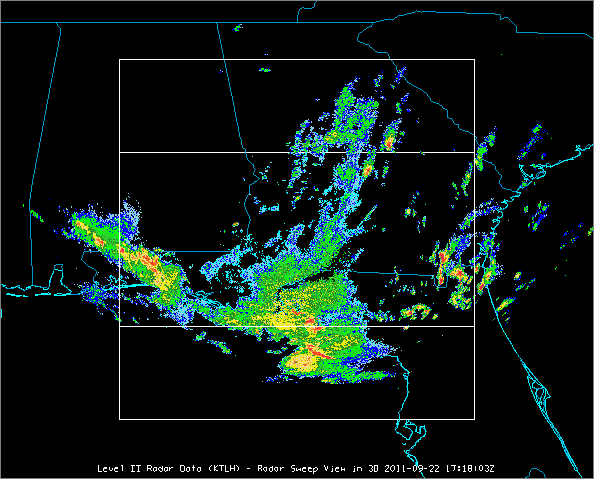 Image 2: Radar Sweep View in 3D Display