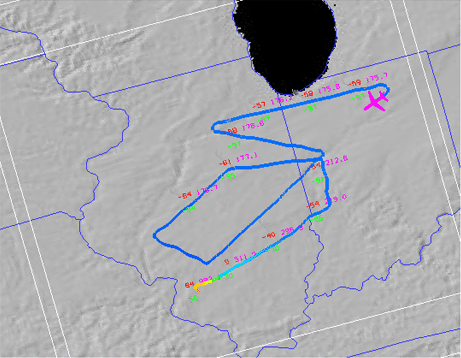 Image 3: TTrack Colored by Parameter Display with a Flythrough