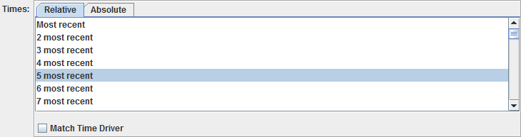 Image 1: Relative Times Chooser