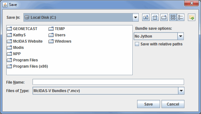 Image 1: Bundle File Dialog