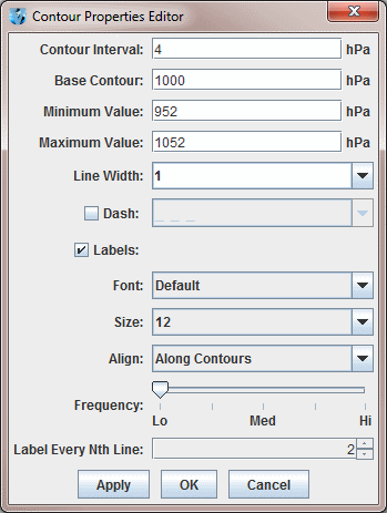 Image 1: Contour Properties Editor