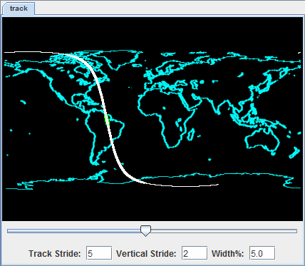 Image 1: ProfileAlongTrack subsetting tab