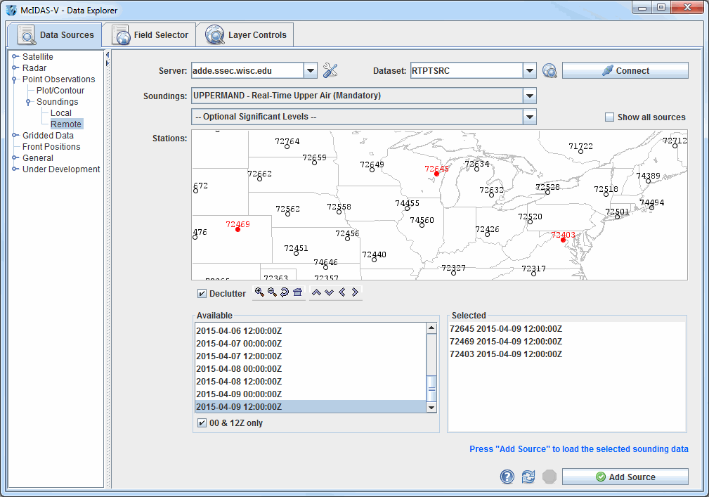 Image 2: Data Sources Tab of the Data Explorer