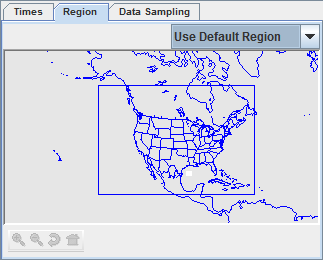 Image 4: Region Tab of the Subset Panel in the Field Selector (Grid)