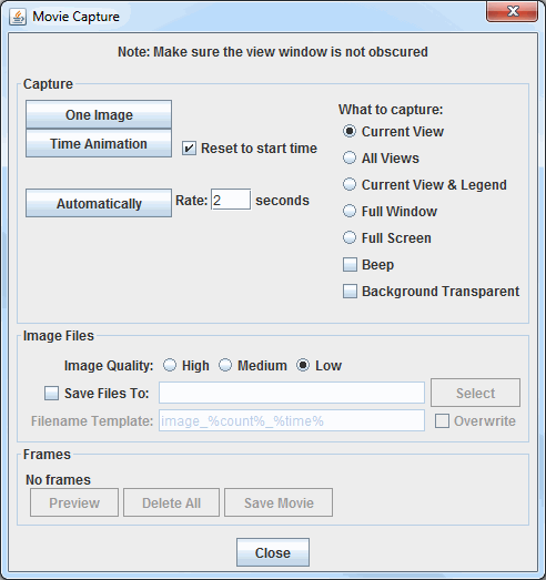 Image 1: Movie Capture Window