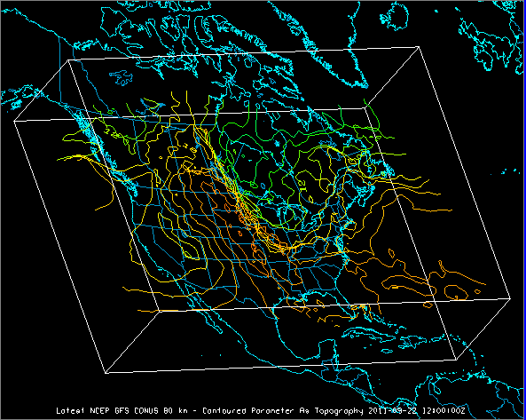 Image 9: 3D Surface Parameter as Topography Display