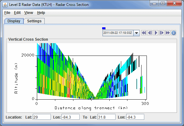 Image 6: Radar Cross Section Display in the Layer Controls Tab