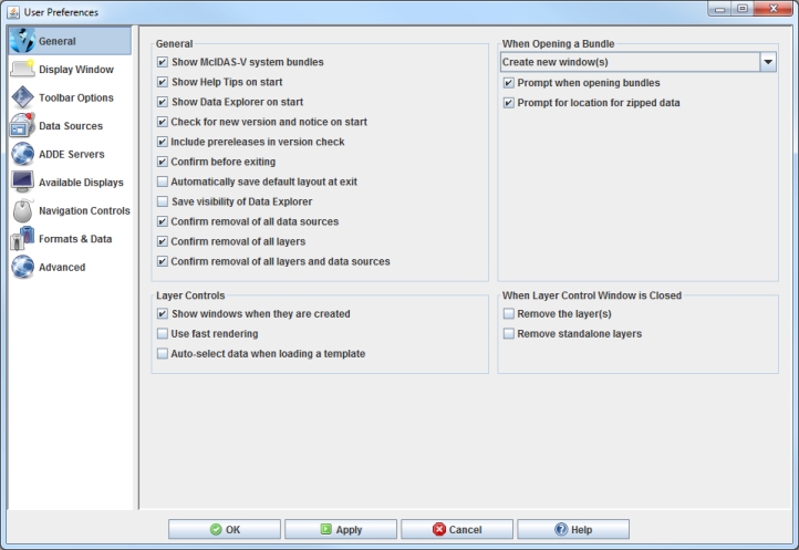 Image 1: General Preferences (Default)