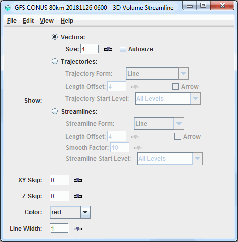 Image 1: 3D Volume Flow Display Controls