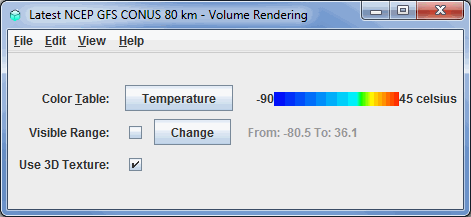 Image 1: Volume Rendering Controls Properties Dialog