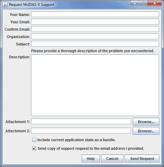 Image 1: Supported Request Form