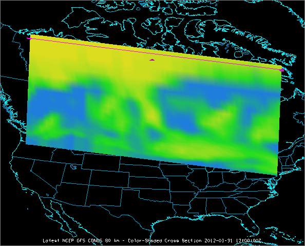 Image 3: Color-Shaded Cross Section Display