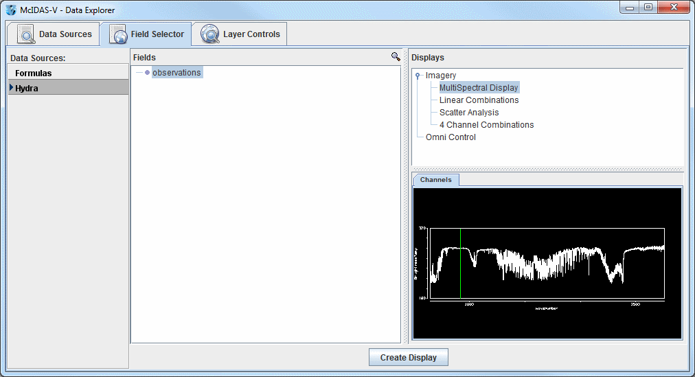 Image 2: Field Selector Tab of the Data Explorer