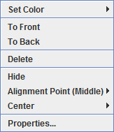 Image 2: Editing a Layout Model Menu