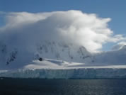 An ice shelf